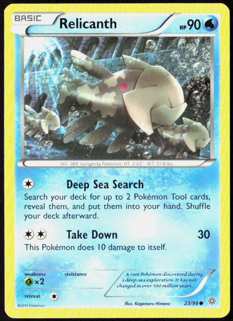 Relicanth 23/98 XY - Ancient Origins Pokemon TCG LP
