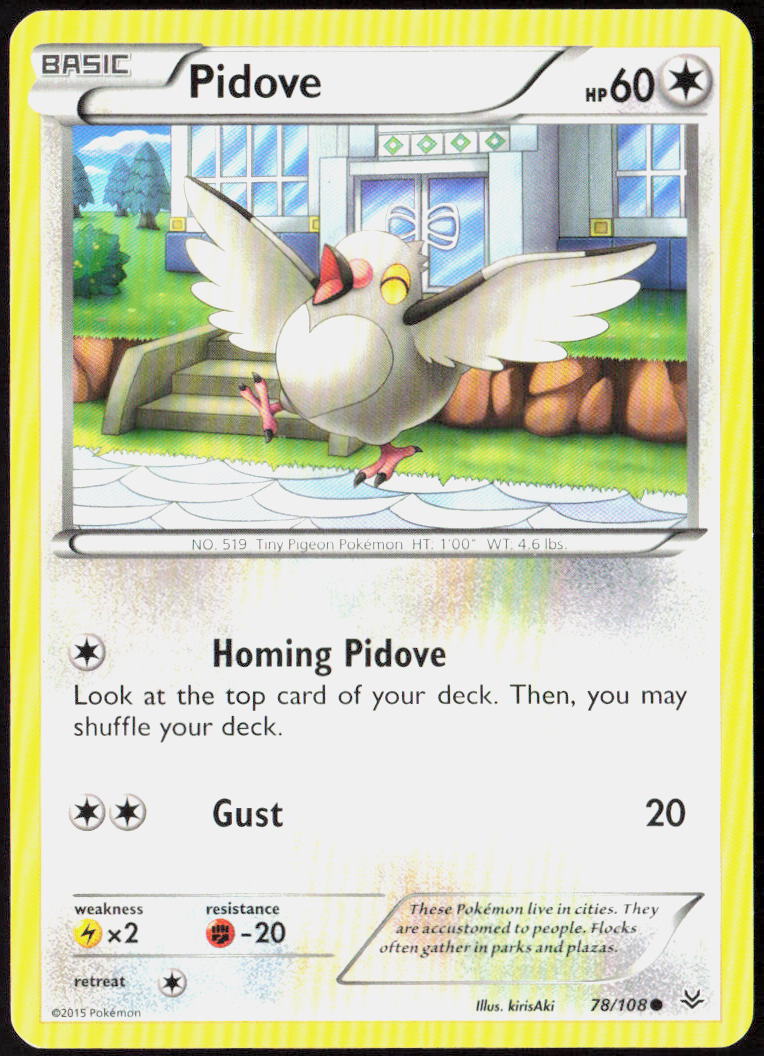 Pidove 78/108 XY - Roaring Skies Pokemon TCG LP