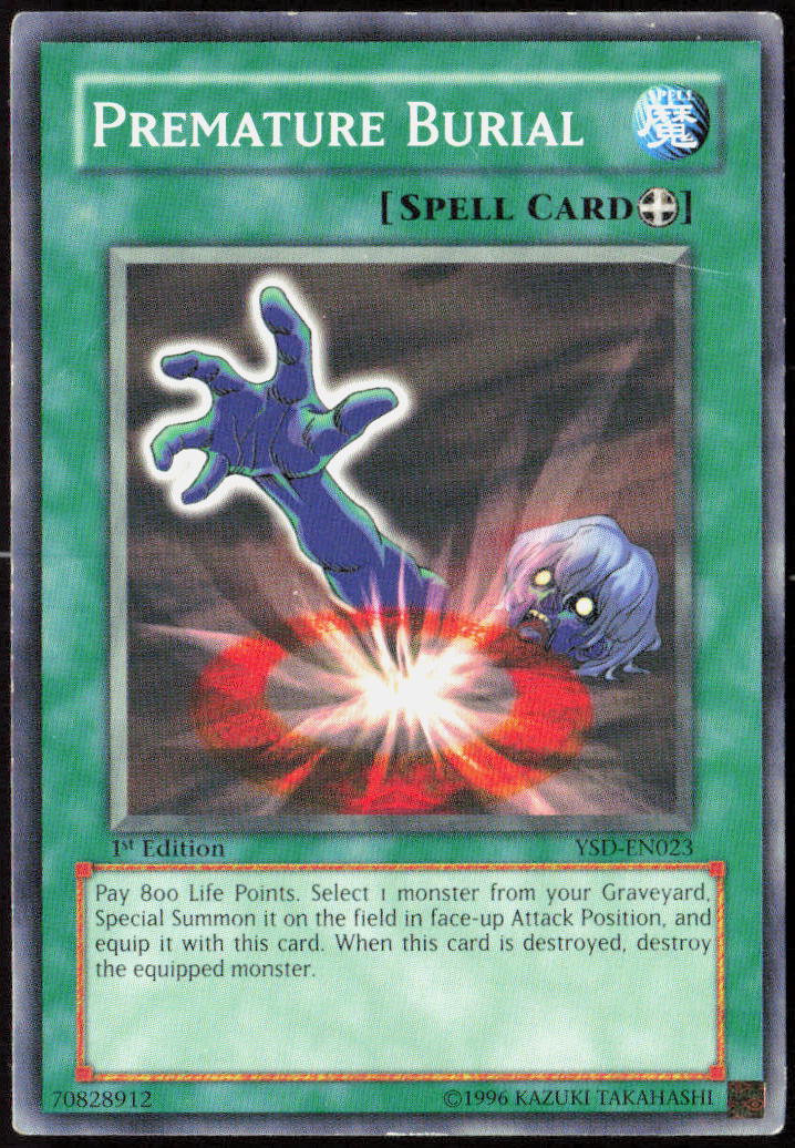 Premature Burial 1st Edition YSD-EN023 Starter Deck 2006 Yu-Gi-Oh! TCG LP