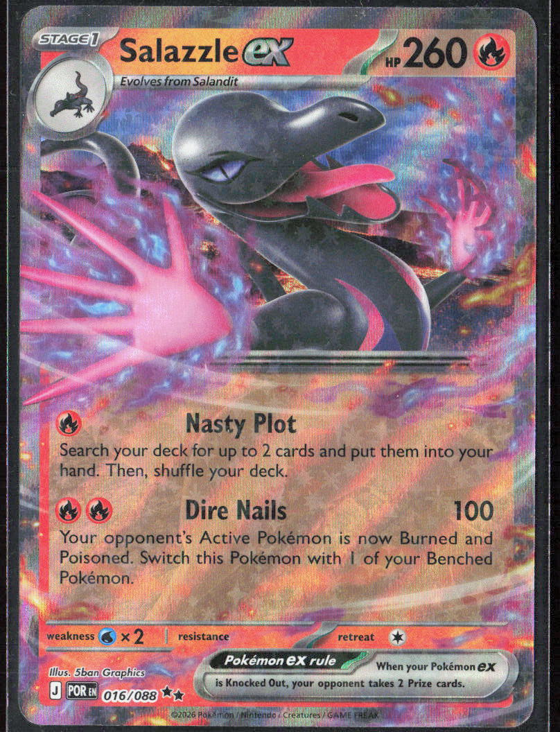 Salazzle ex Holo Double Rare ME03: Perfect Order 016/088 NM