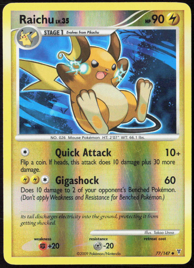 Raichu 77 Supreme Victors Pokemon TCG LP