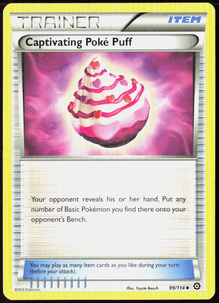 Captivating Poke Puff 99/114 XY - Steam Siege LP
