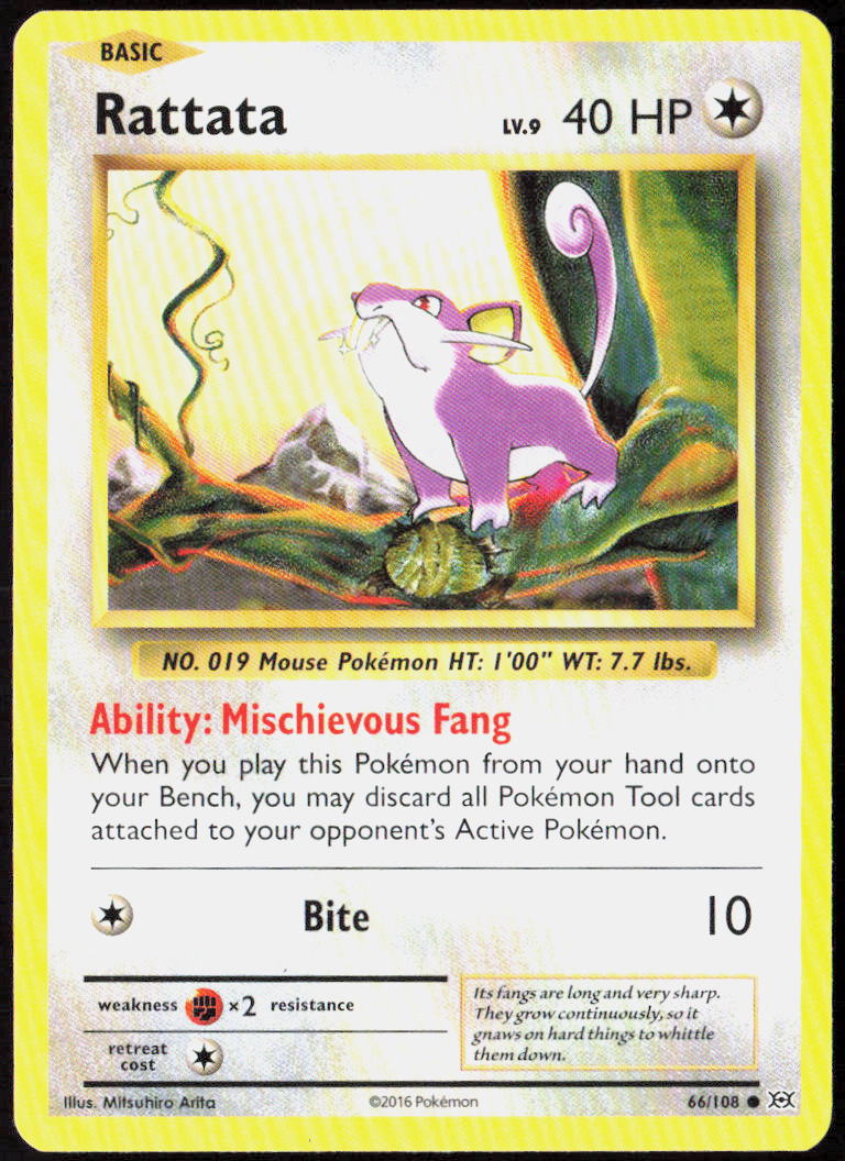 Rattata 66/108 XY - Evolutions LP