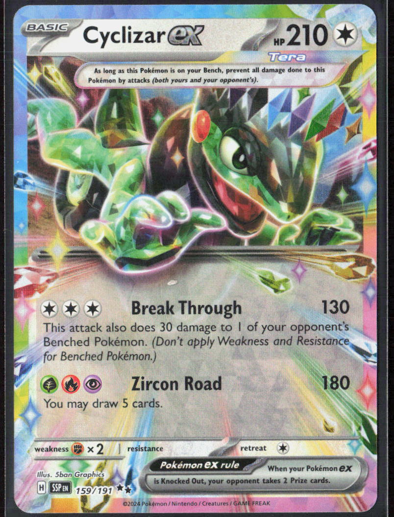 Cyclizar ex Holo 159/191 SV08: Surging Sparks NM