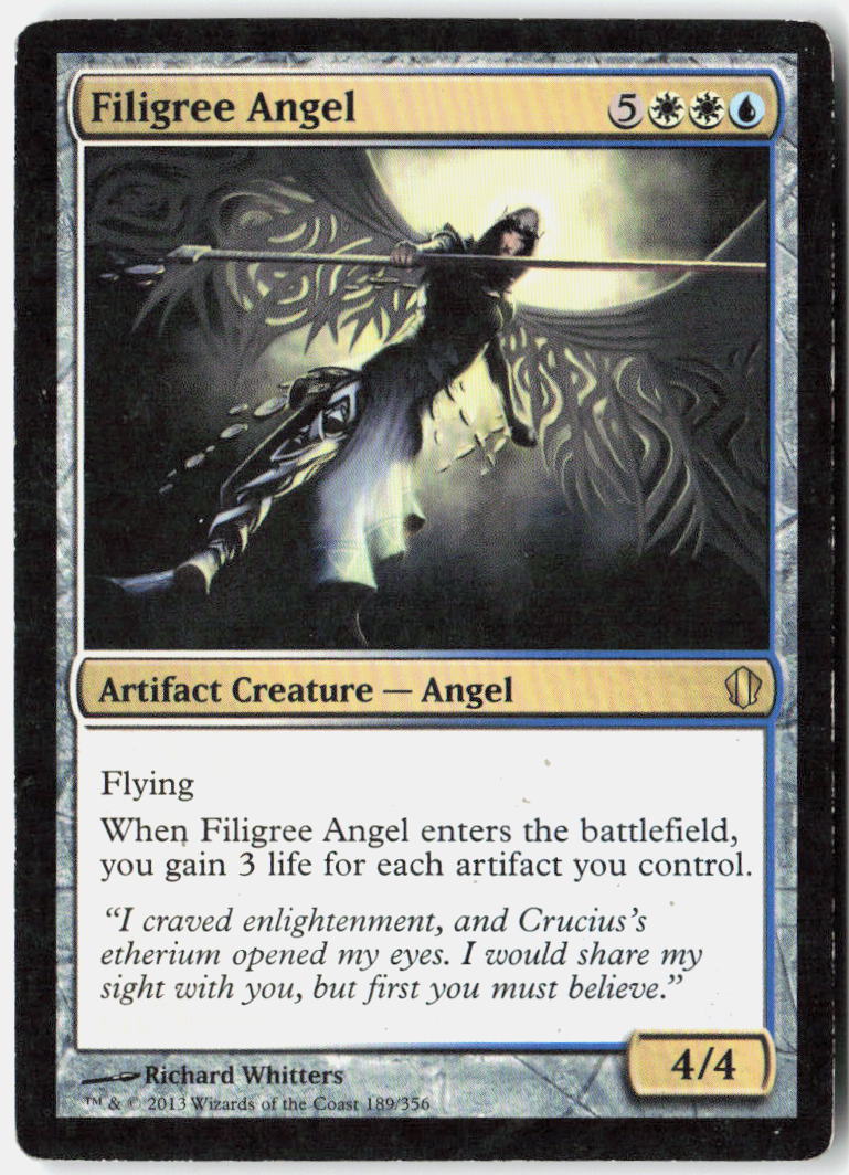 Filigree Angel 189 Commander 2013 Magic: The Gathering LP
