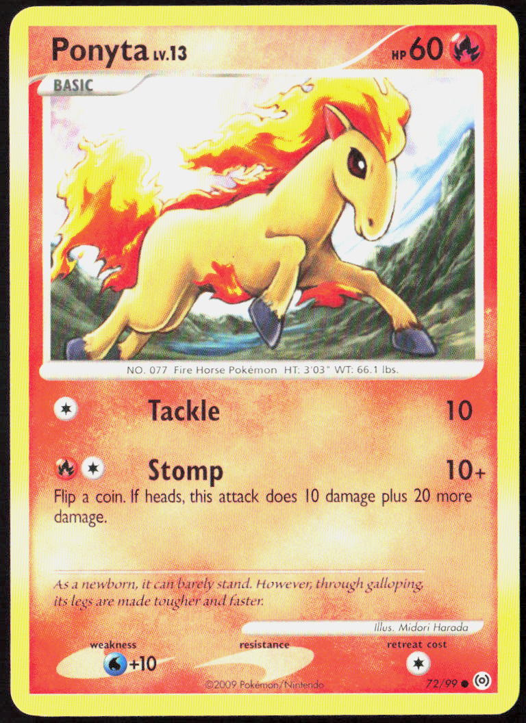 Ponyta (72) 72/99 Arceus Pokemon TCG LP