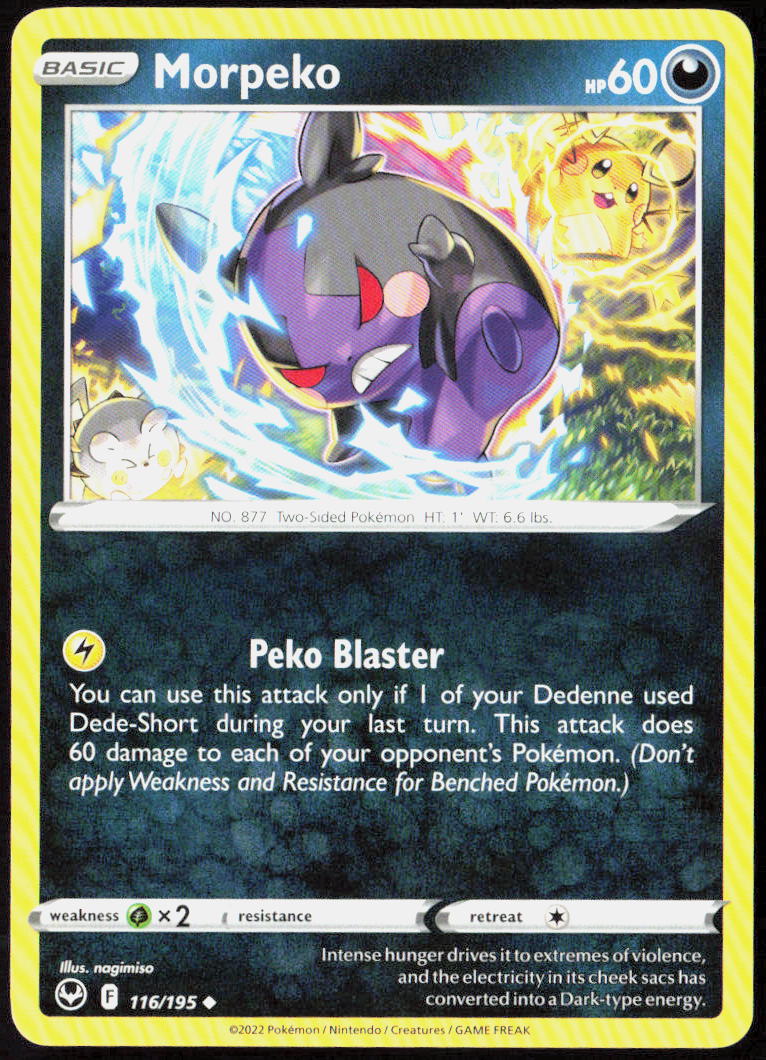 Morpeko 116/195 SWSH12: Silver Tempest Pokemon TCG LP