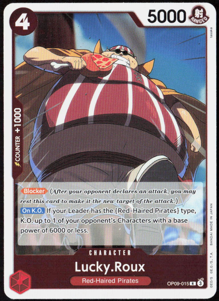 Lucky.Roux Foil OP09-015 Emperors in the New World One Piece CCG NM