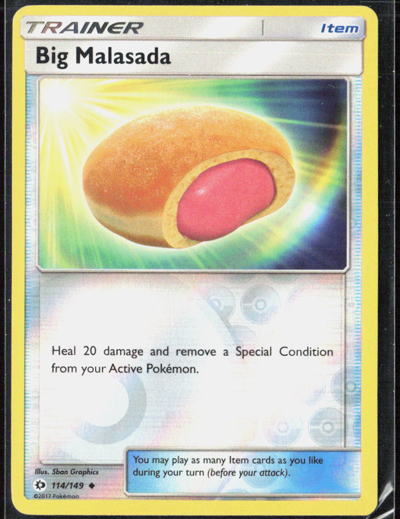 Big Malasada Reverse Holo 114/149 SM Base Set Pokemon TCG LP