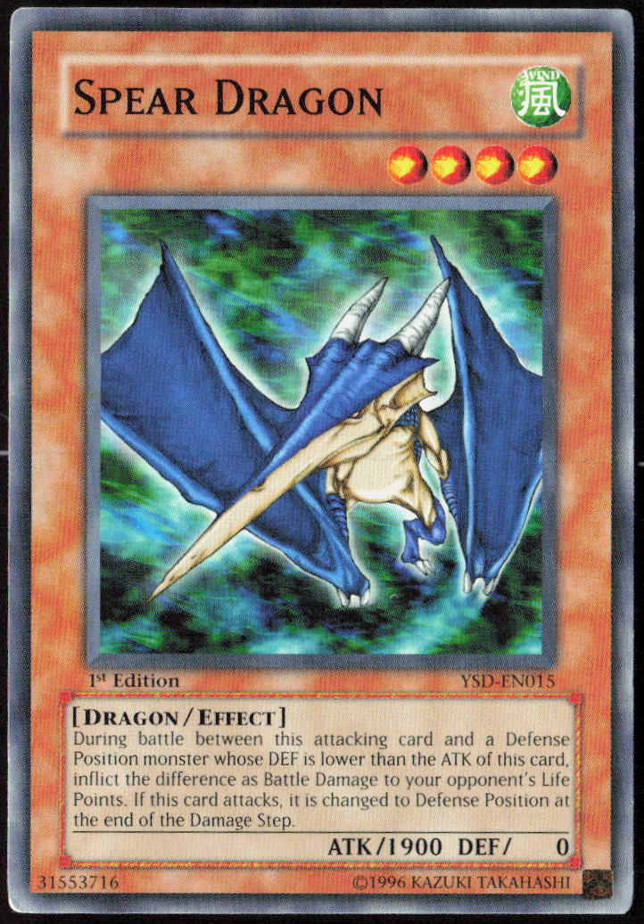 Spear Dragon 1st Edition YSD-EN015 Starter Deck 2006 Yu-Gi-Oh! TCG LP