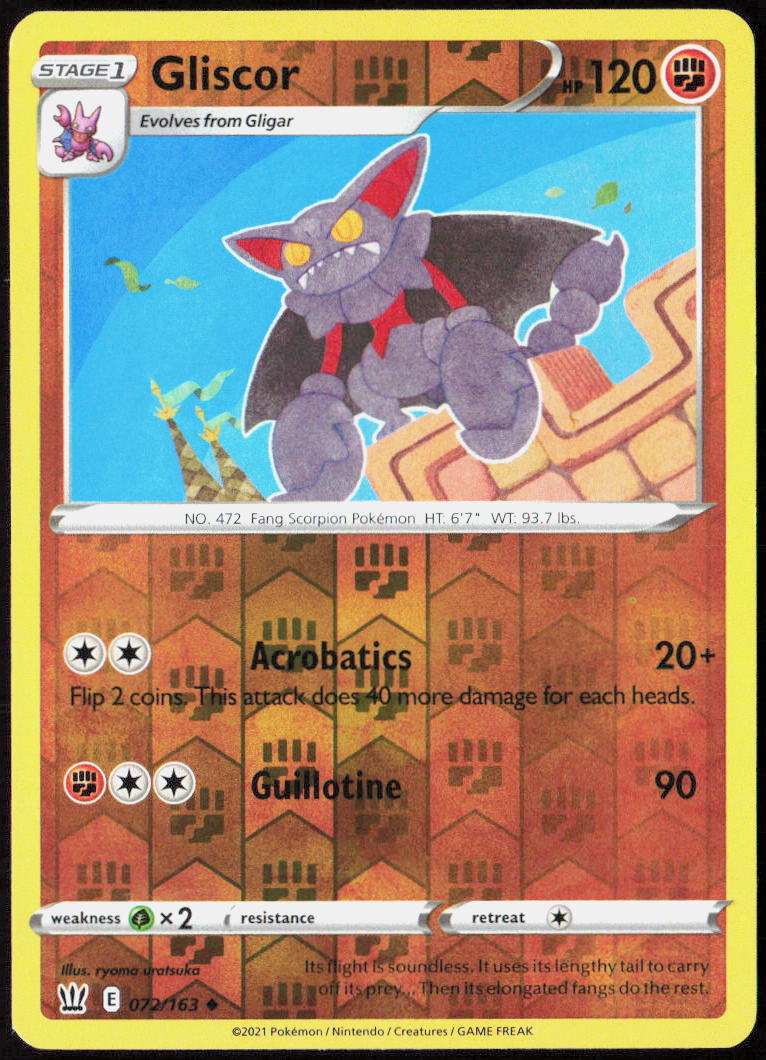 Gliscor 072/163 SWSH05: Battle Styles Pokemon TCG LP