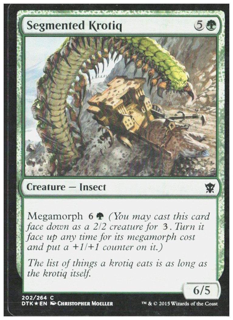 Segmented Krotiq Foil 202 Dragons of Tarkir Magic: The Gathering LP