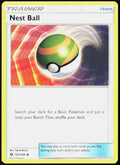 Nest Ball 123/149 SM Base Set Pokemon TCG LP