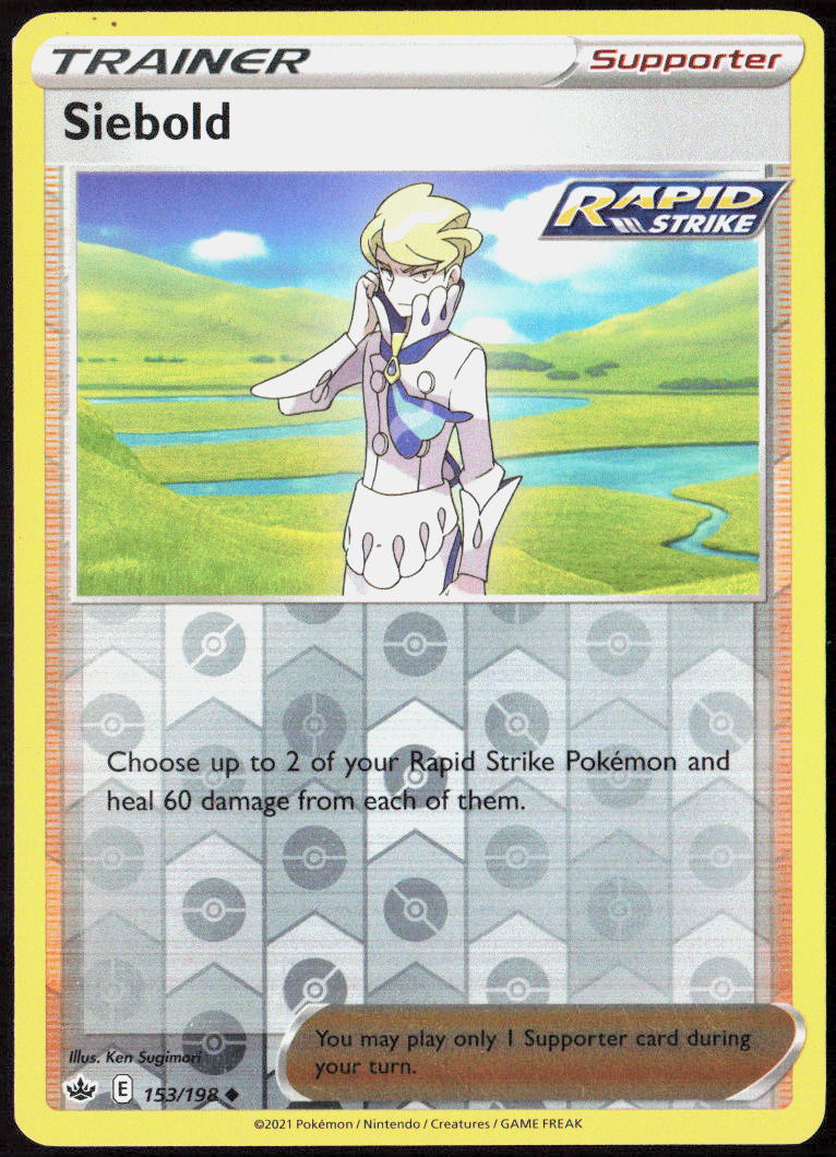 Siebold Reverse Holo 153/198 SWSH06: Chilling Reign LP