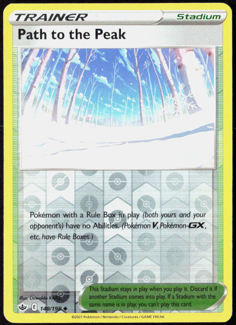 Path to the Peak Reverse Holo 148/198 SWSH06: Chilling Reign Pokemon TCG LP
