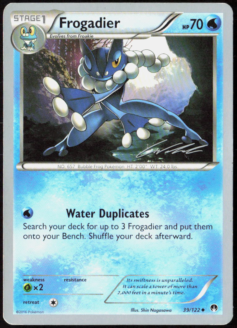 Frogadier - 2016 (Cody Walinski) 39/122 World Championship Decks Pokemon TCG NM