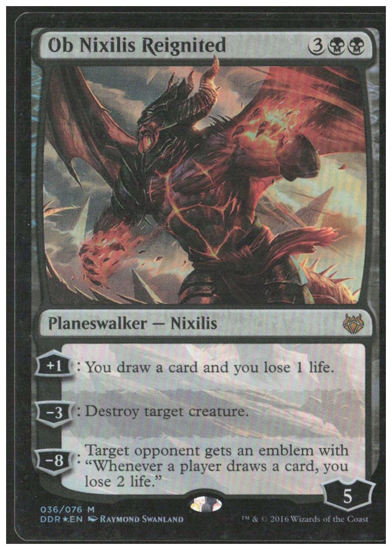Ob Nixilis Reignited Foil 36 Duel Decks Nissa/Ob Nixilis Magic: The Gathering LP