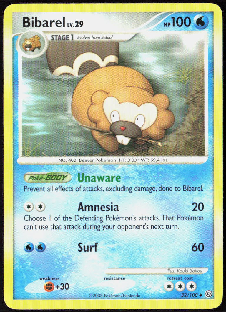 Bibarel 32/100 Stormfront Pokemon TCG LP