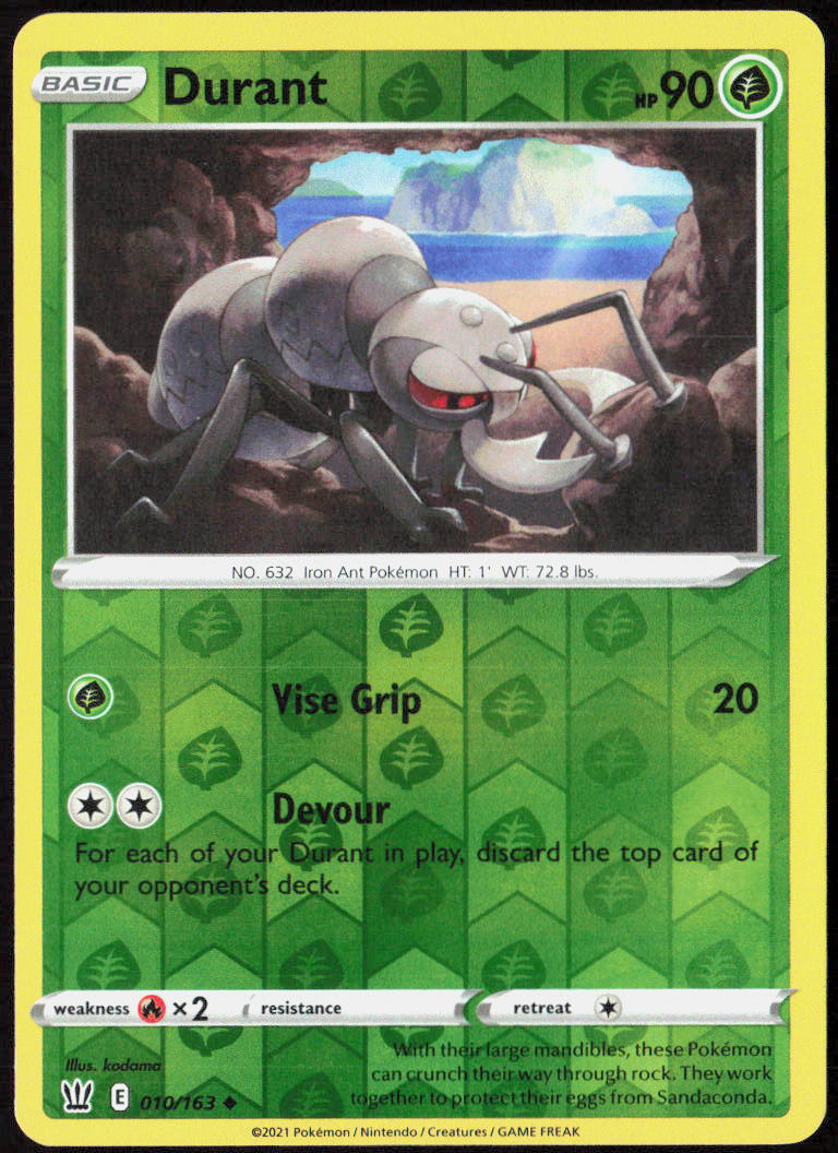 Durant Reverse Holo 010/163 SWSH05: Battle Styles LP