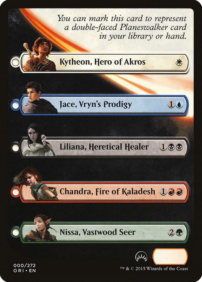 Checklist Card - Magic Origins (Planeswalker) 0 Magic Origins Magic LP