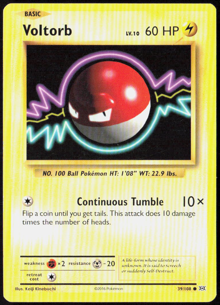 Voltorb 39/108 XY - Evolutions LP