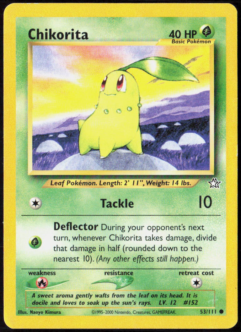 Chikorita (53) Unlimited 53/111 Neo Genesis Pokemon TCG LP