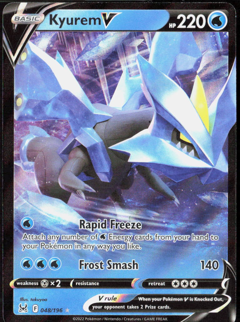 Kyurem V Holo 048/196 SWSH11: Lost Origin Pokemon TCG NM