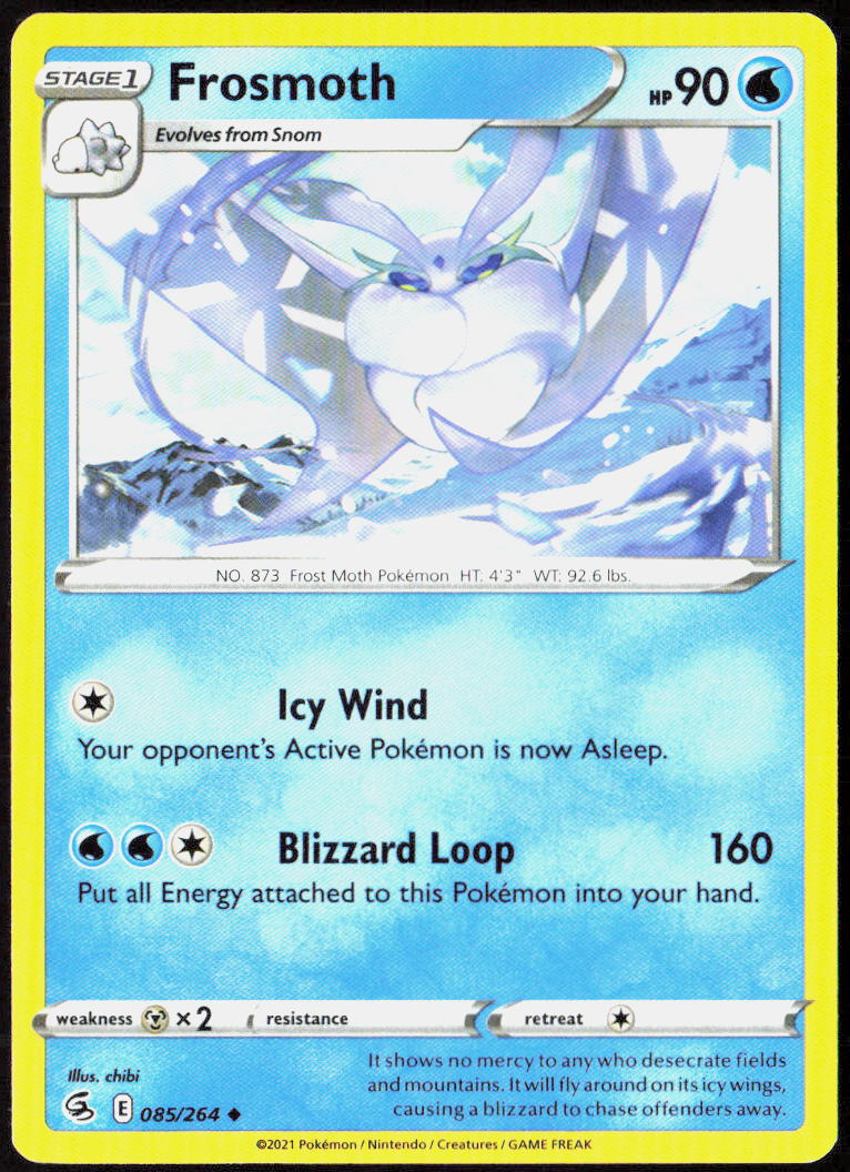 Frosmoth 085/264 SWSH08: Fusion Strike Pokemon TCG LP