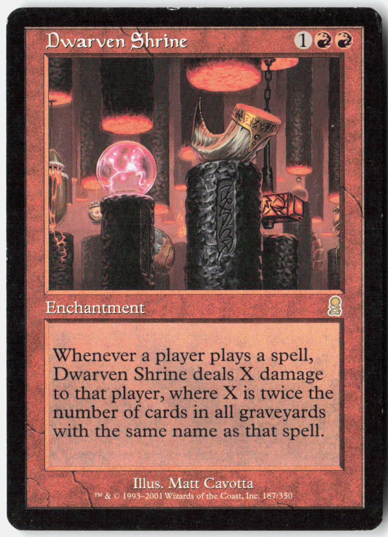 Dwarven Shrine 187 Odyssey Magic: The Gathering LP