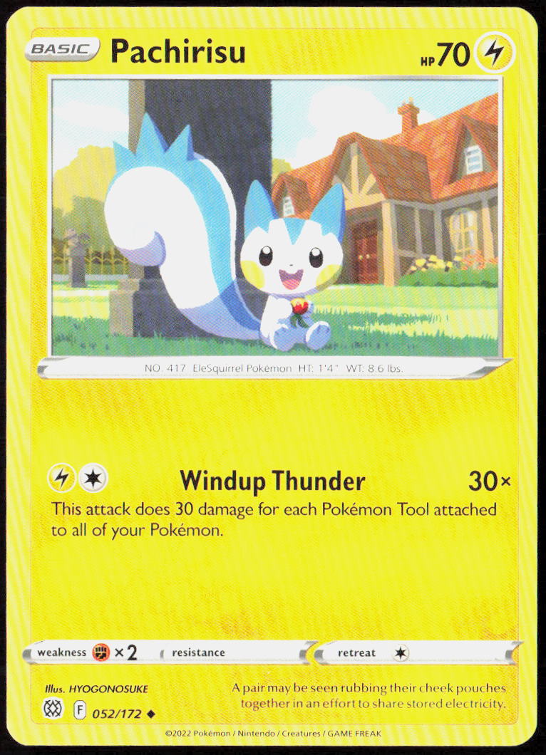 Pachirisu 052/172 SWSH09: Brilliant Stars Pokemon TCG LP