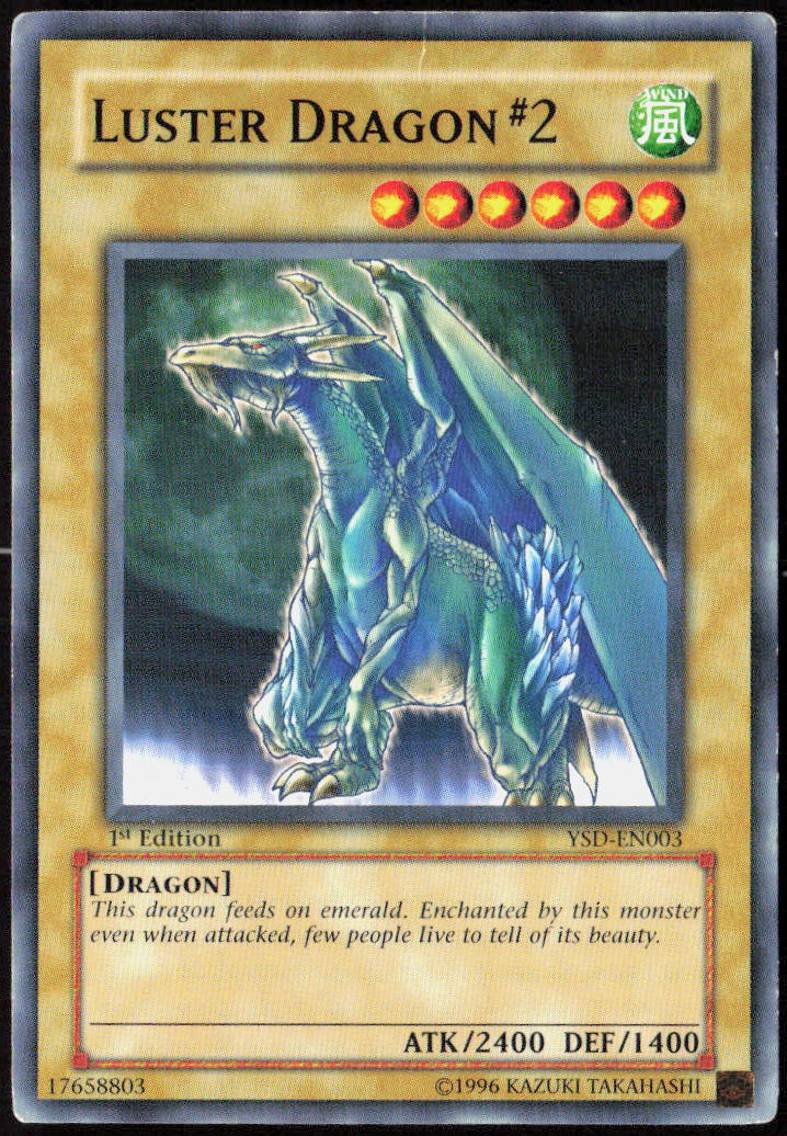 Luster Dragon #2 1st Edition YSD-EN003 Starter Deck 2006 Yu-Gi-Oh! TCG LP