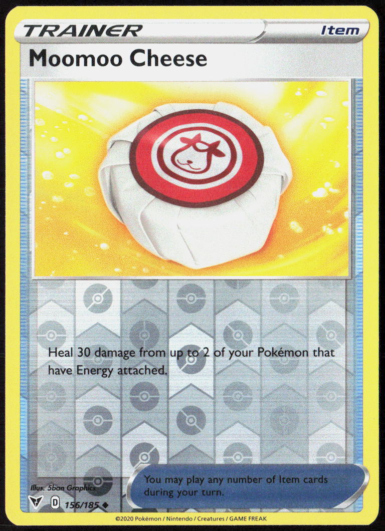 Moomoo Cheese 156/185 SWSH04: Vivid Voltage Pokemon TCG LP