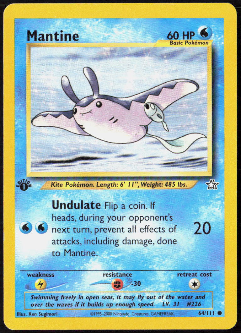 Mantine 1st Edition 064/111 Neo Genesis NM