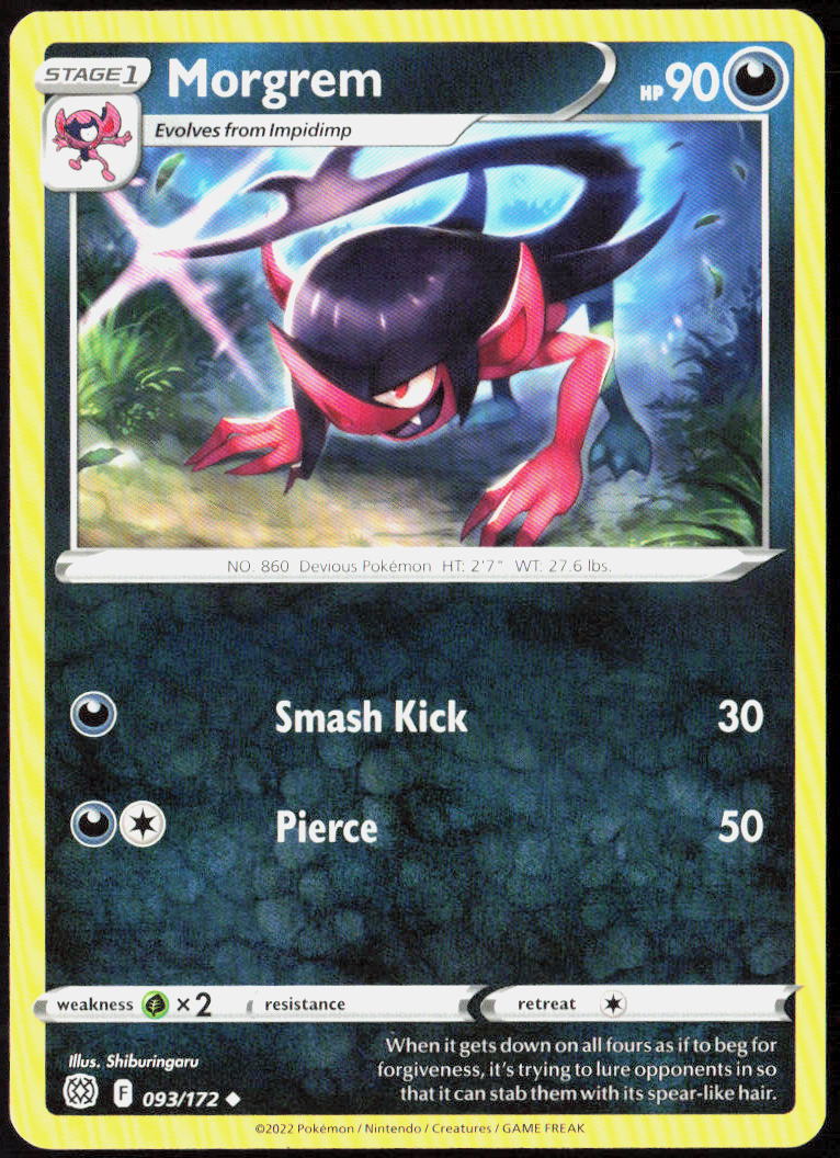 Morgrem 093/172 SWSH09: Brilliant Stars Pokemon TCG LP