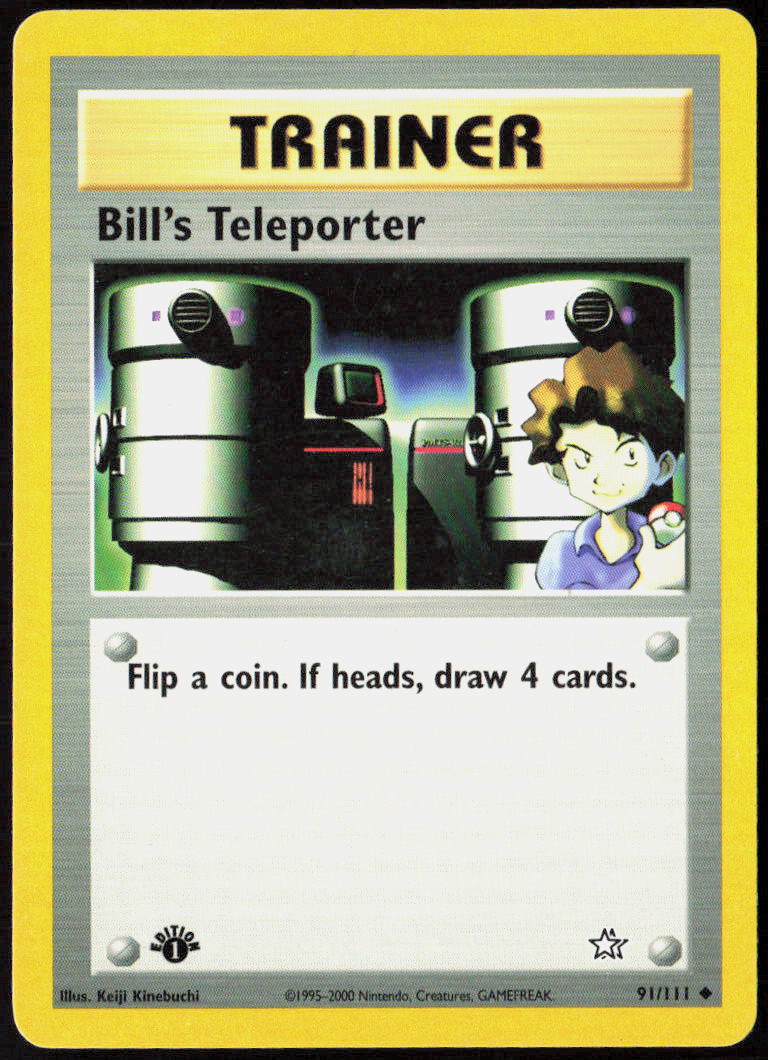 Bill's Teleporter 1st Edition 091/111 Neo Genesis LP