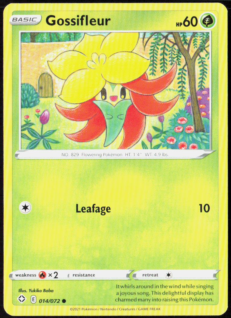Gossifleur 014/072 Shining Fates Pokemon TCG LP