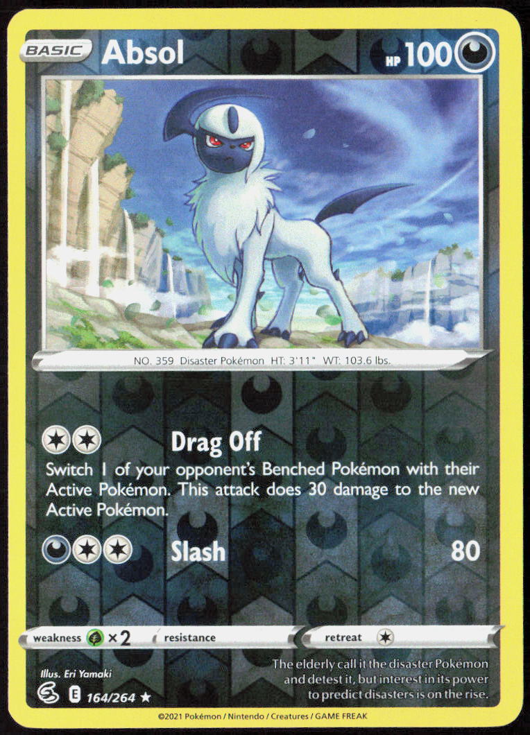 Absol Reverse Holo 164/264 SWSH08: Fusion Strike NM