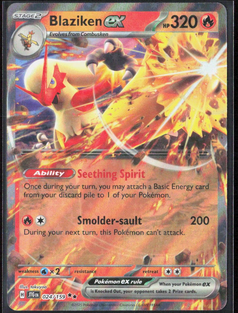 Blaziken ex Holo 024/159 SV09: Journey Together NM