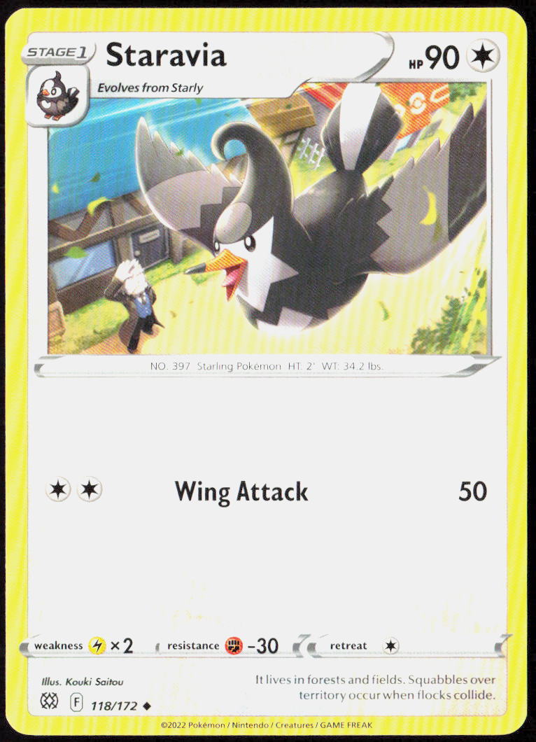 Staravia 118/172 SWSH09: Brilliant Stars Pokemon TCG LP