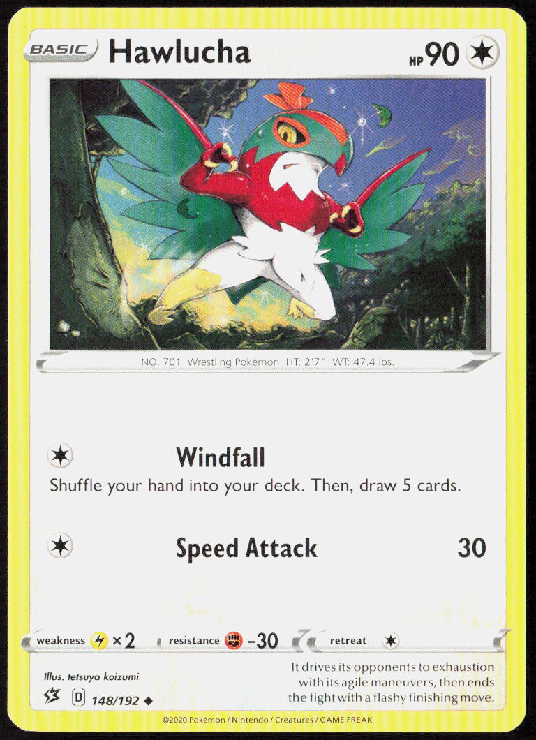Hawlucha 148/192 SWSH02: Rebel Clash Pokemon TCG LP
