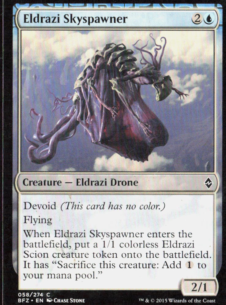 Eldrazi Skyspawner 58 Battle for Zendikar Magic: The Gathering LP