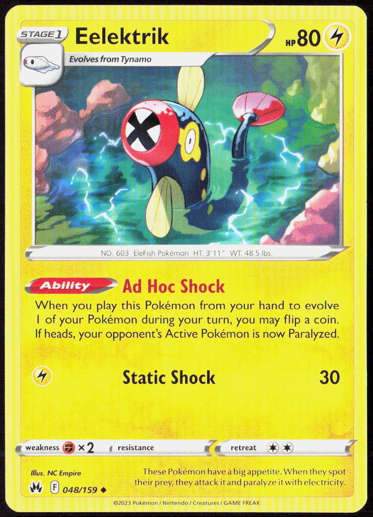 Eelektrik 048/159 SWSH: Crown Zenith Pokemon TCG LP