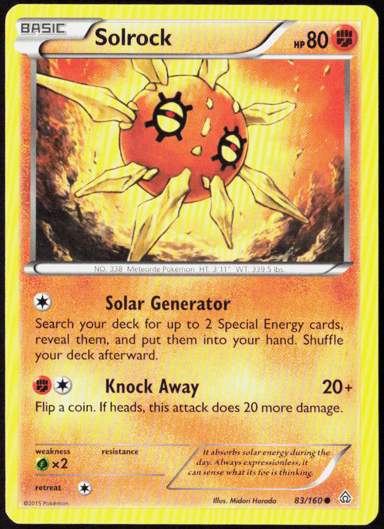 Solrock 83/160 XY - Primal Clash Pokemon TCG LP