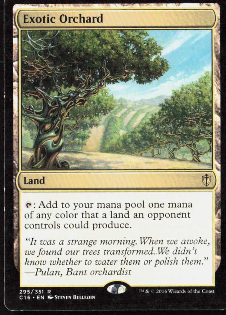 Exotic Orchard 295 Commander 2016 Magic: The Gathering LP