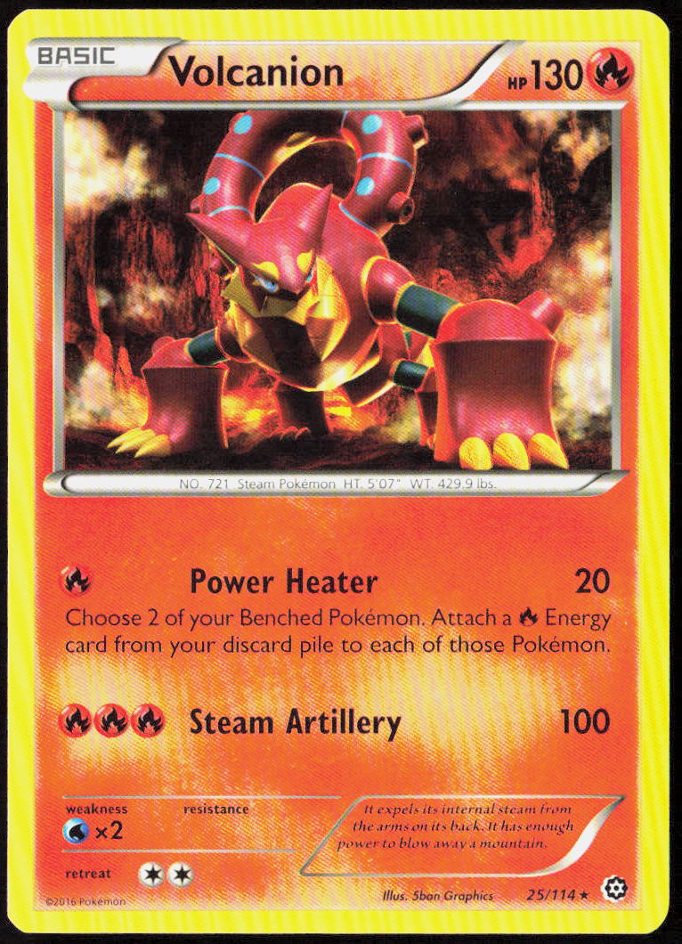 Volcanion 25/114 XY - Steam Siege Pokemon TCG LP