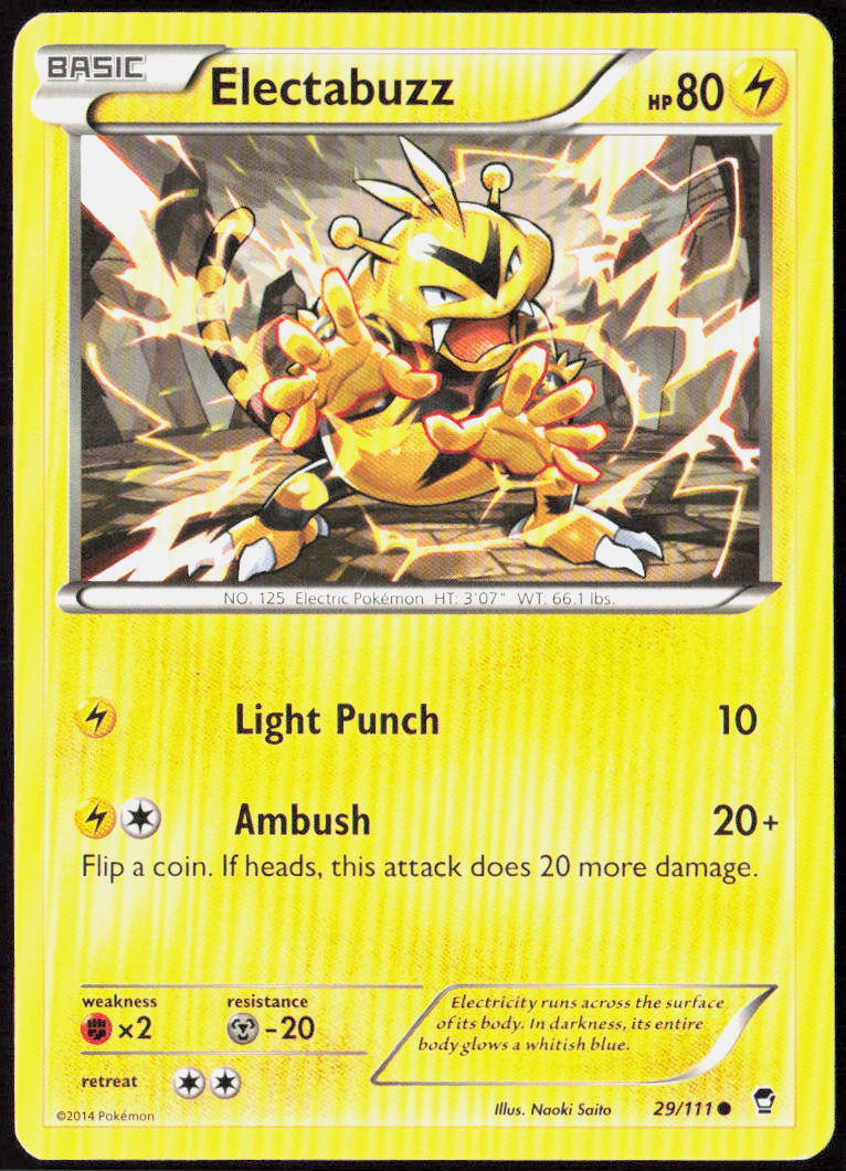 Electabuzz 29/111 XY - Furious Fists Pokemon TCG LP