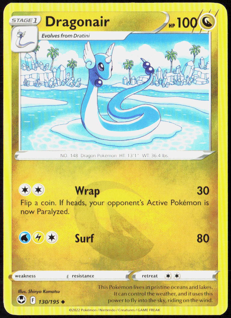 Dragonair 130/195 SWSH12: Silver Tempest Pokemon TCG LP