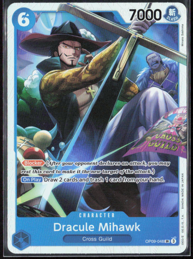 Dracule Mihawk Foil OP09-048 Emperors in the New World One Piece CCG NM