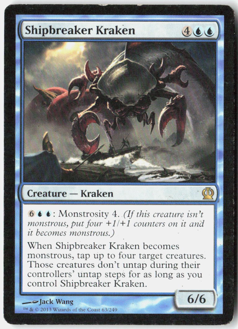Shipbreaker Kraken 63 Theros Magic: The Gathering LP