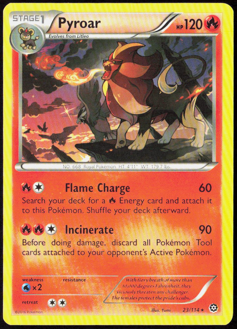 Pyroar 23/114 XY - Steam Siege Pokemon TCG LP
